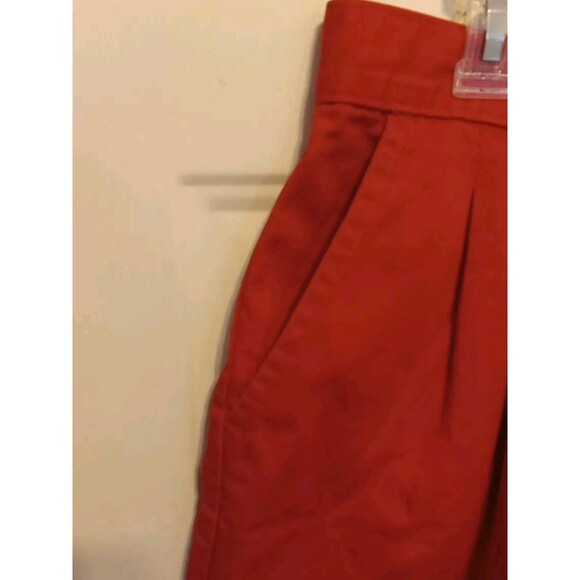CHIC Women’s Red Shorts Size 18 High Waisted Designer Summer Casual Stretch - Picture 6 of 8